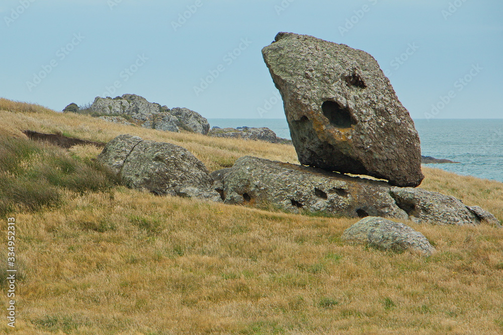 Balancing Rock at Colac Bay near Riverton,Southland on South Island of New Zealand
Balancing Rock at Colac Bay near Riverton,Southland on South Island of New Zealand