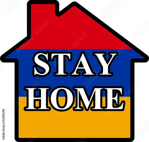 stay home flag country virus coronavirus