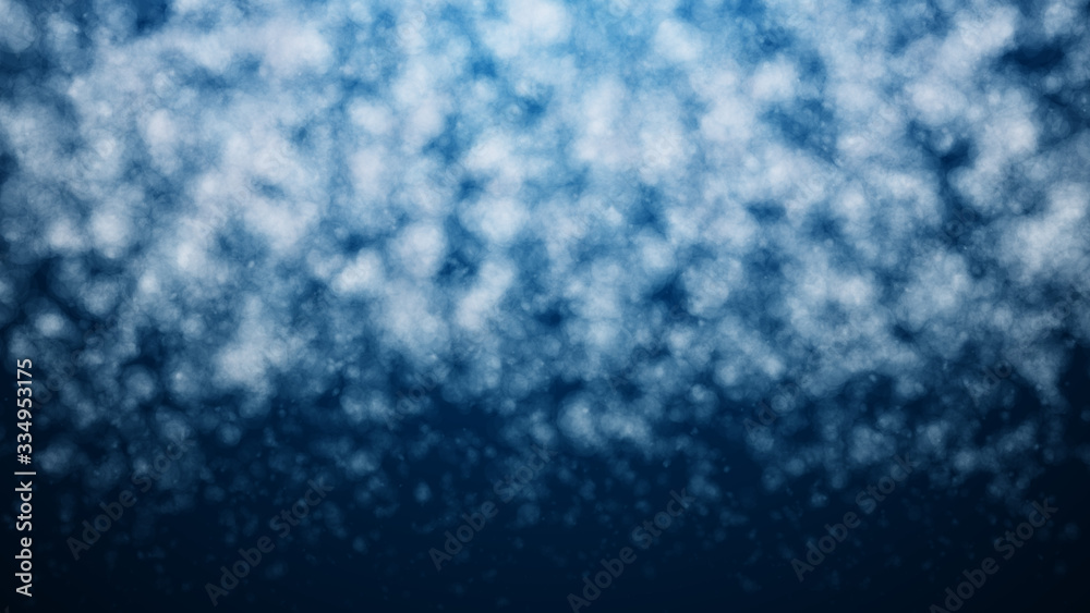 Abstract Blue Boiling Water Texture Lifting Fluid Bubbles Illustration