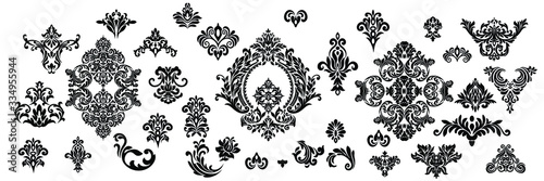 Vector Vintage Baroque card. Vector Ornamental frame.