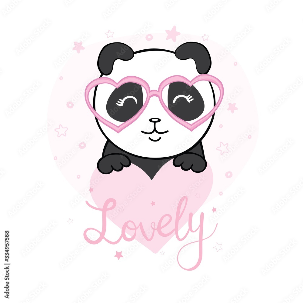 Vector Panda, illustration panda, vector illustration. Animal vector.