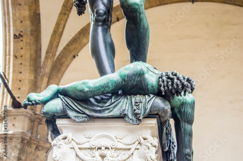 statue of the Italian Florentine Renaissance: the Perseus of Cellini photo