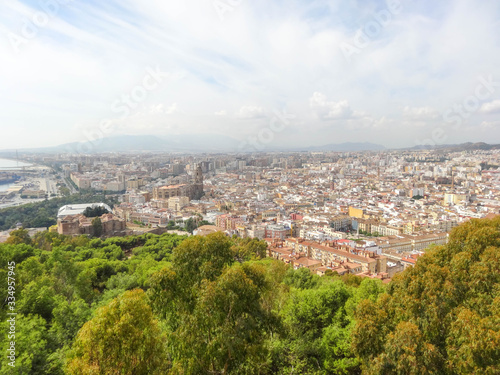 Malaga Spanien Altstadt Panorama Sehenswürdigkeiten