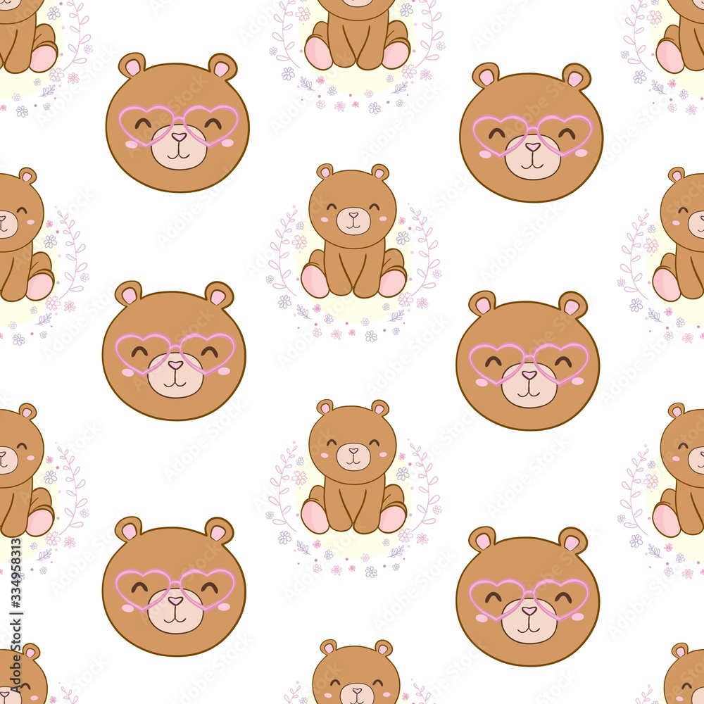 Obraz premium Cute hand draw seamless pattern for kids.
