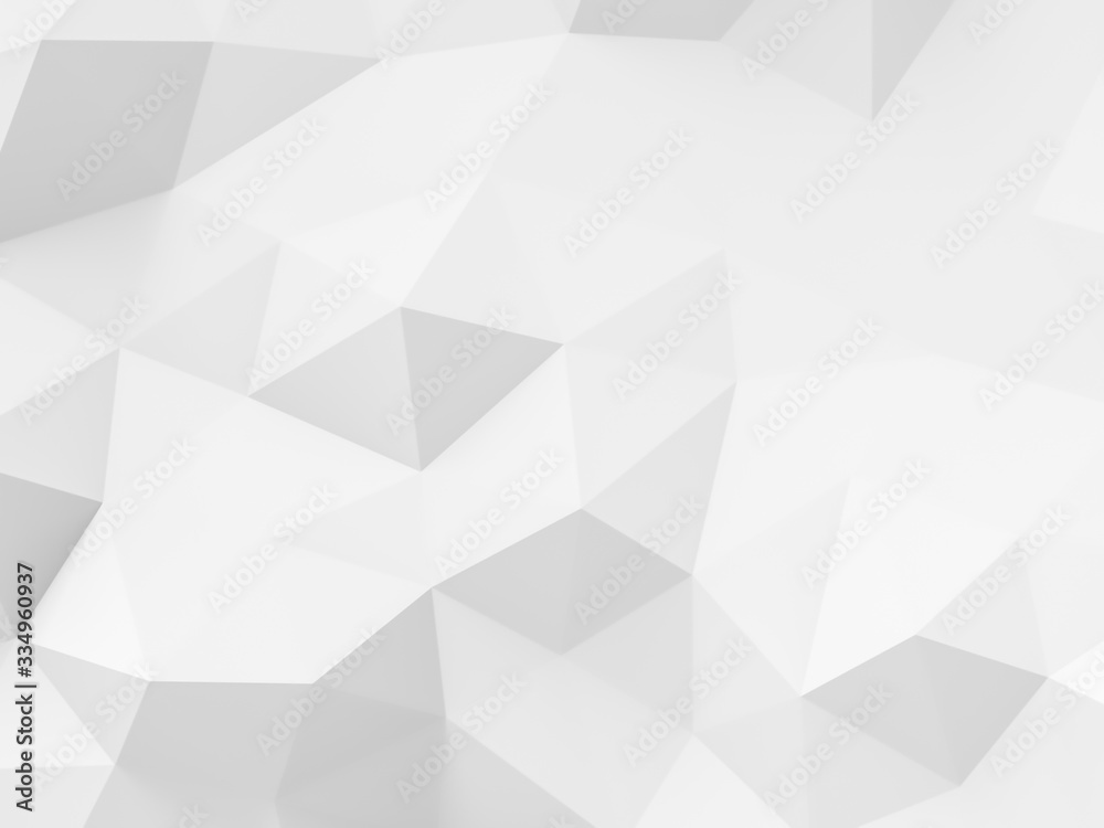 Abstract white polygonal background