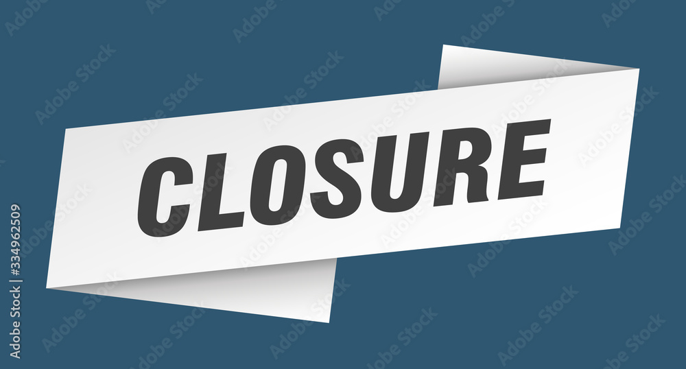 closure banner template. closure ribbon label sign closure banner template. closure ribbon label sign