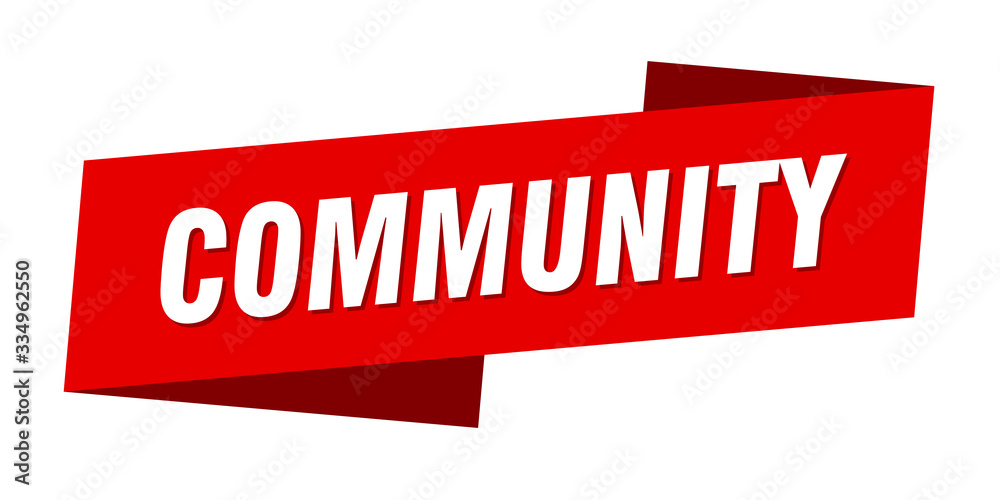community banner template. community ribbon label sign community banner template. community ribbon label sign