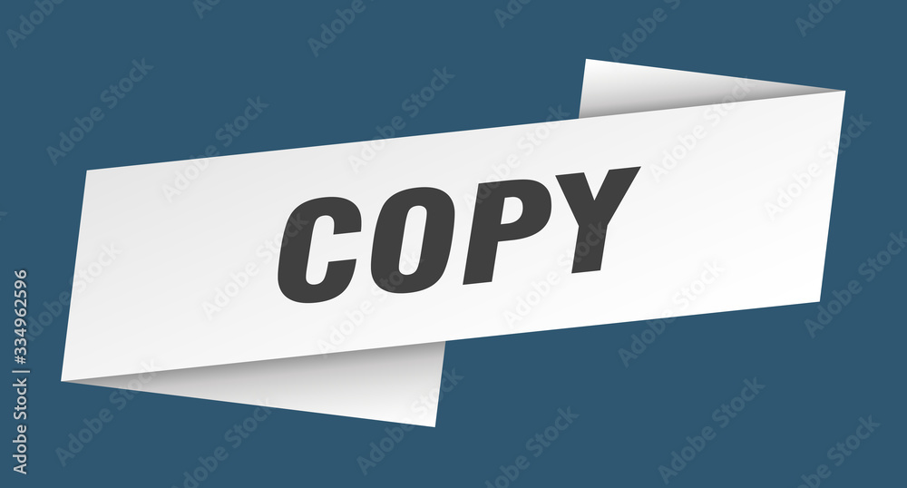 copy banner template. copy ribbon label sign