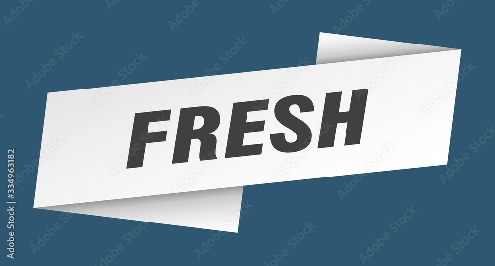 fresh banner template. fresh ribbon label sign