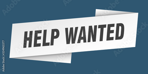help wanted banner template. help wanted ribbon label sign