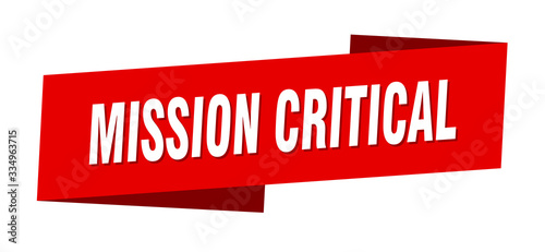 mission critical banner template. mission critical ribbon label sign