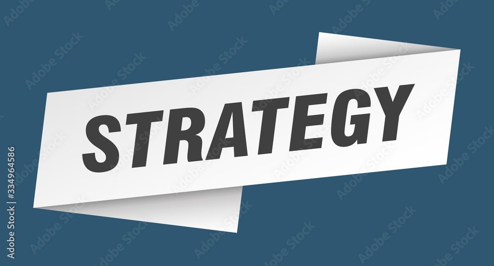 strategy banner template. strategy ribbon label sign strategy banner template. strategy ribbon label sign