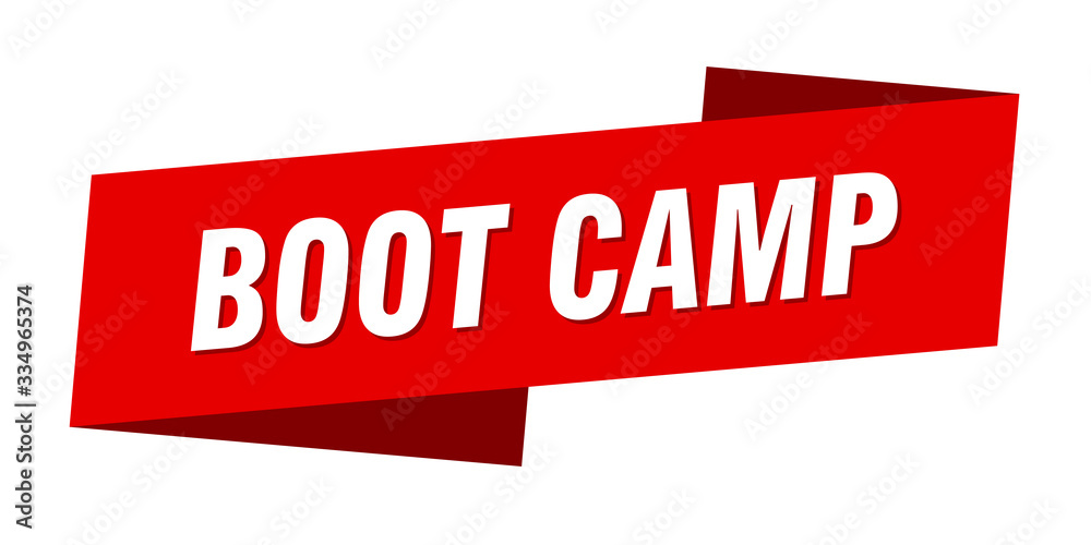 boot camp banner template. boot camp ribbon label sign boot camp banner template. boot camp ribbon label sign