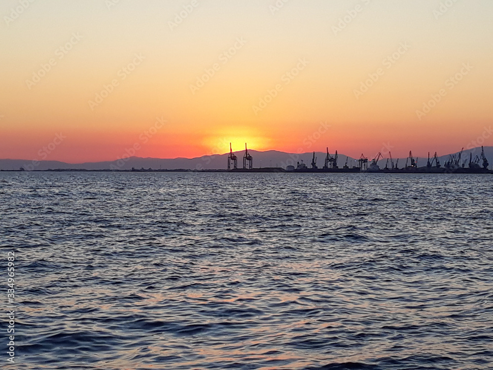 The sea in Thessaloniki The sea in Thessaloniki