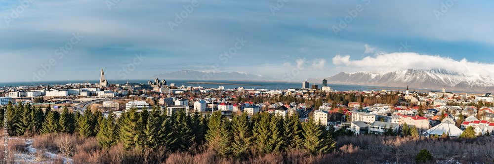Panorama of Reykjavik