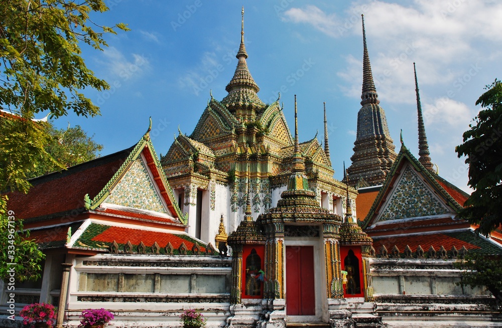 Fototapeta premium Wat Pho Wat Phra Chetuphon temple, Bangkok Thailand.