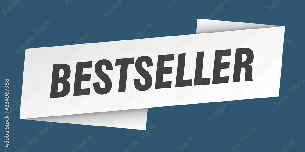 bestseller banner template. bestseller ribbon label sign