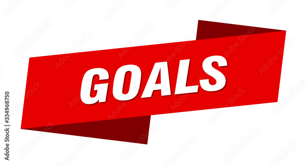 goals banner template. goals ribbon label sign goals banner template. goals ribbon label sign