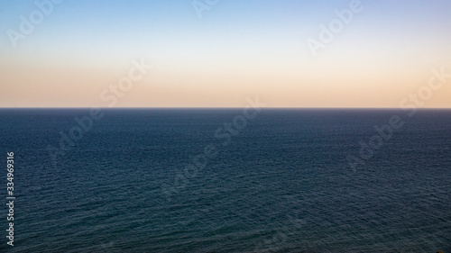 evening landscape with sea view