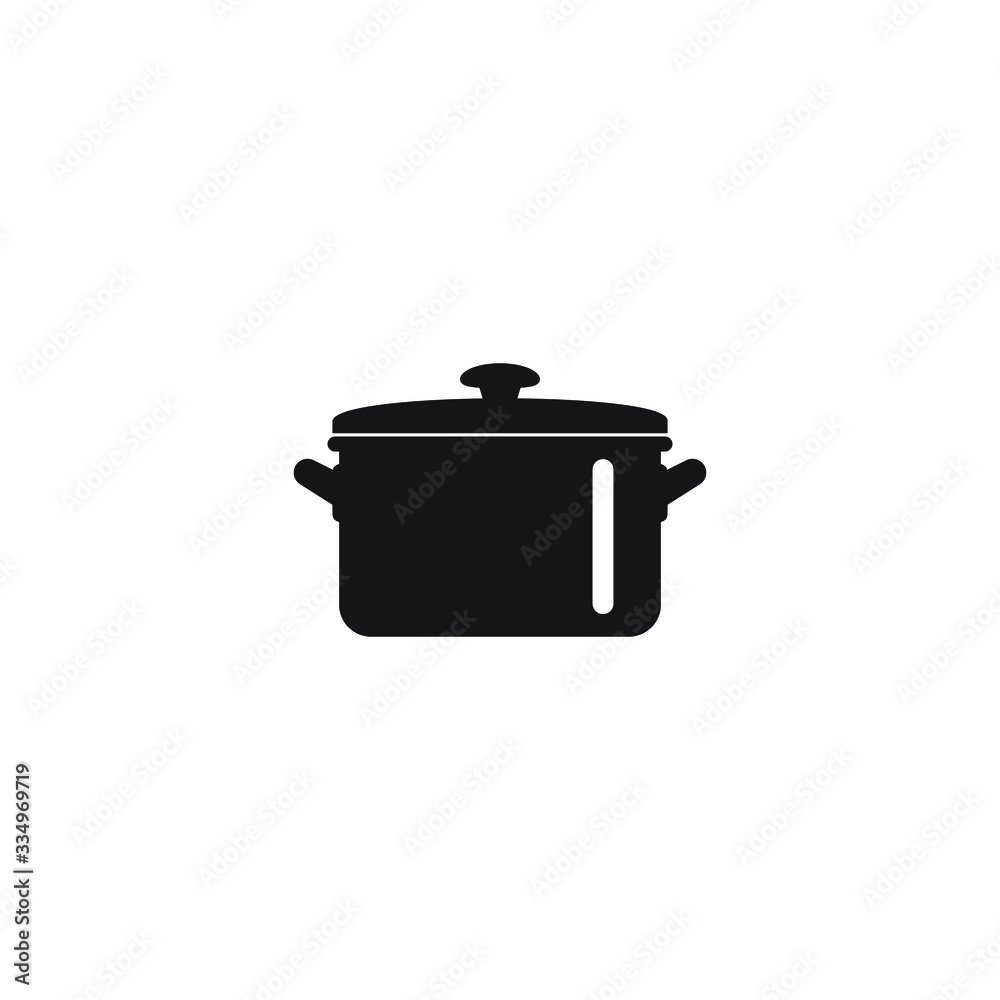 Cooking pan icon, Pot icon vector isolated Cooking pan icon, Pot icon vector isolated