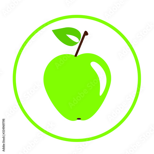 cute apple cartoon illustration