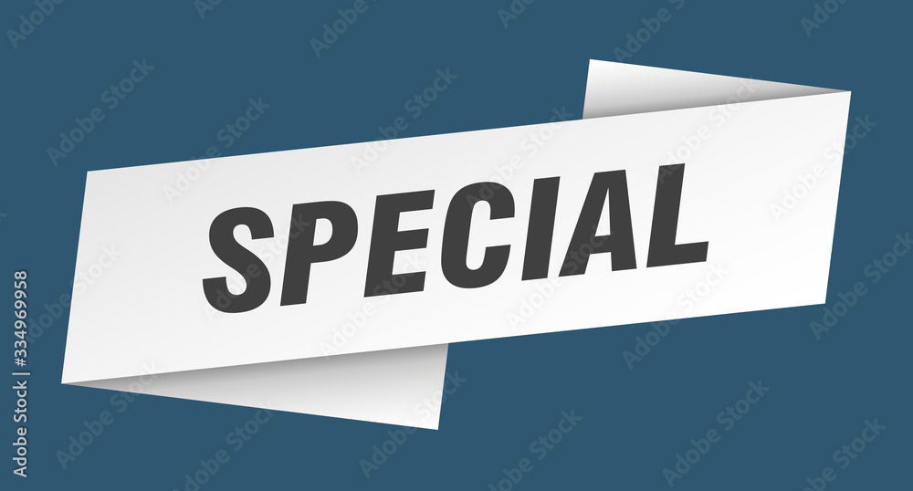 special banner template. special ribbon label sign special banner template. special ribbon label sign