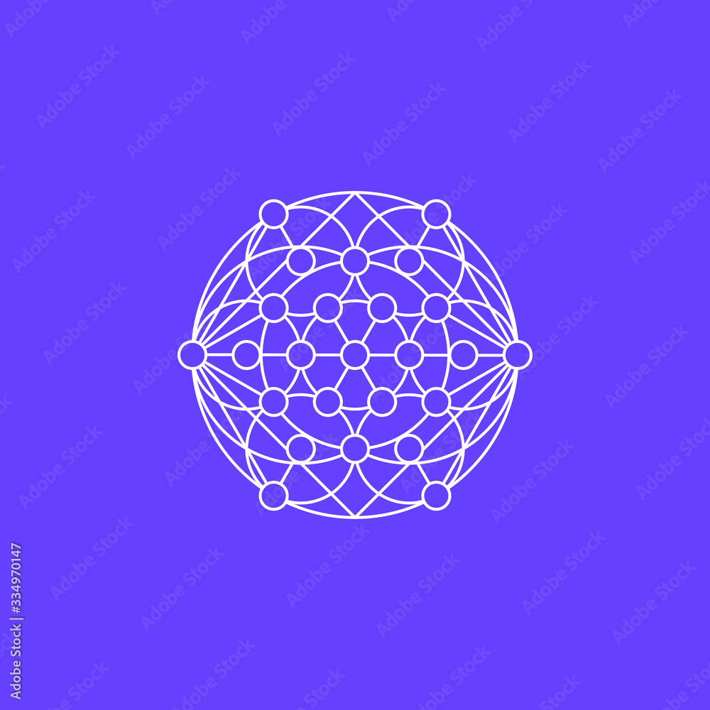 Abstract graphic vector illustration of circles and lines Abstract graphic vector illustration of circles and lines