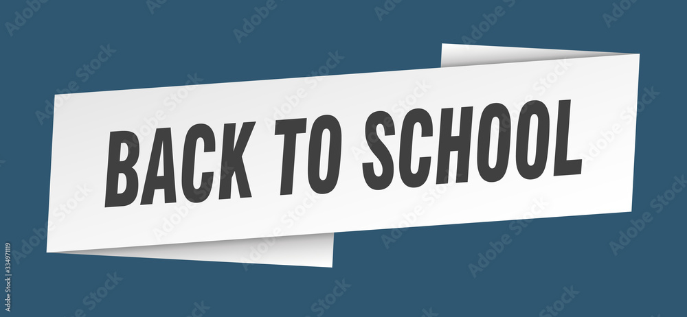 back to school banner template. back to school ribbon label sign back to school banner template. back to school ribbon label sign