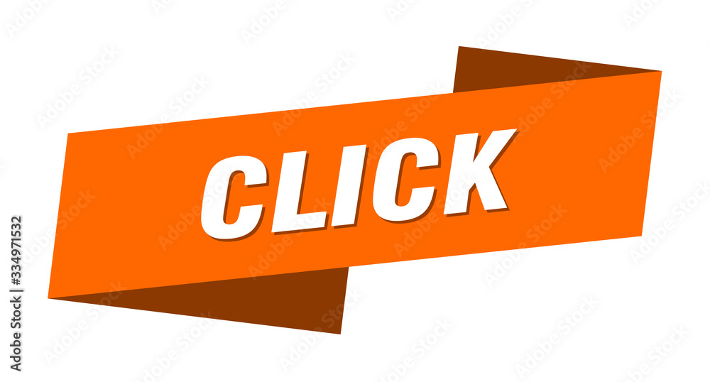 click banner template. click ribbon label sign click banner template. click ribbon label sign