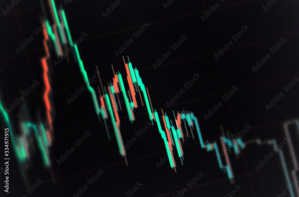 financial graph chart display photo selective focus exchange trading business success concept crisis financial graph chart display photo selective focus exchange trading business success concept crisis