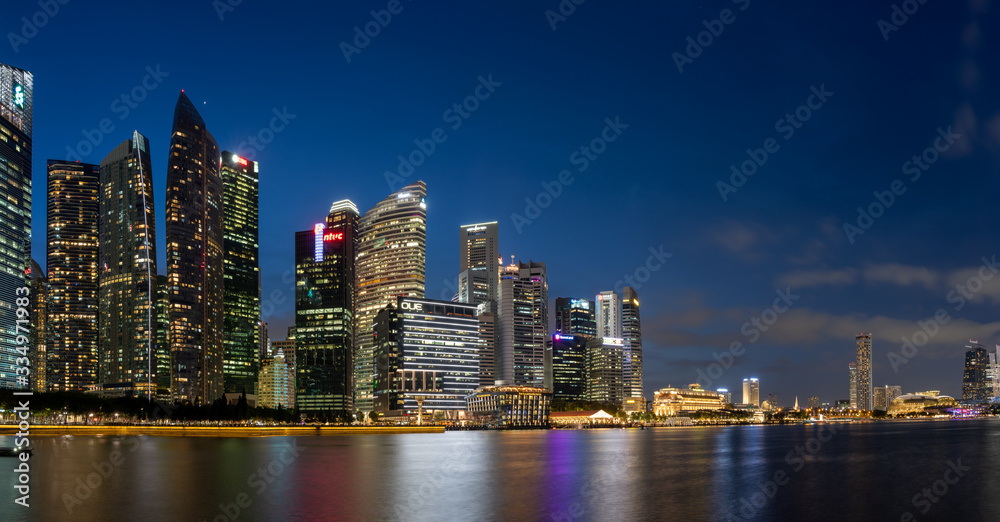 Fototapeta premium View at Singapore City Skyline