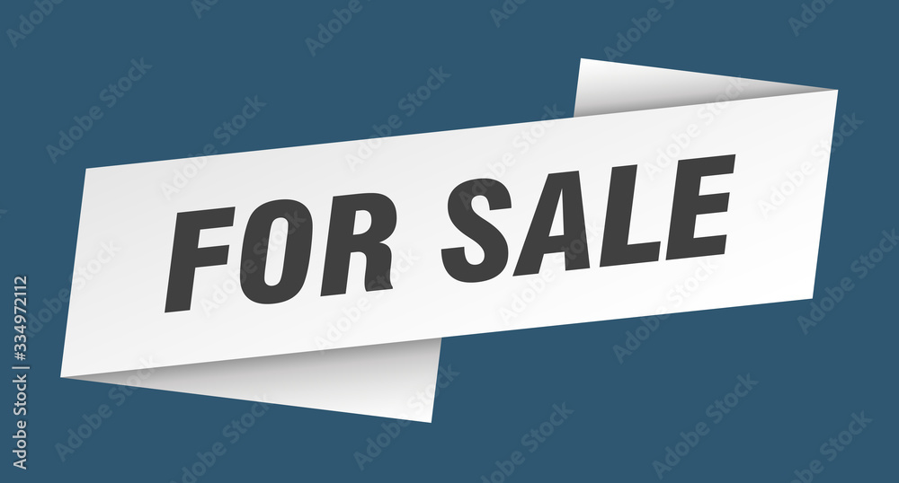 for sale banner template. for sale ribbon label sign