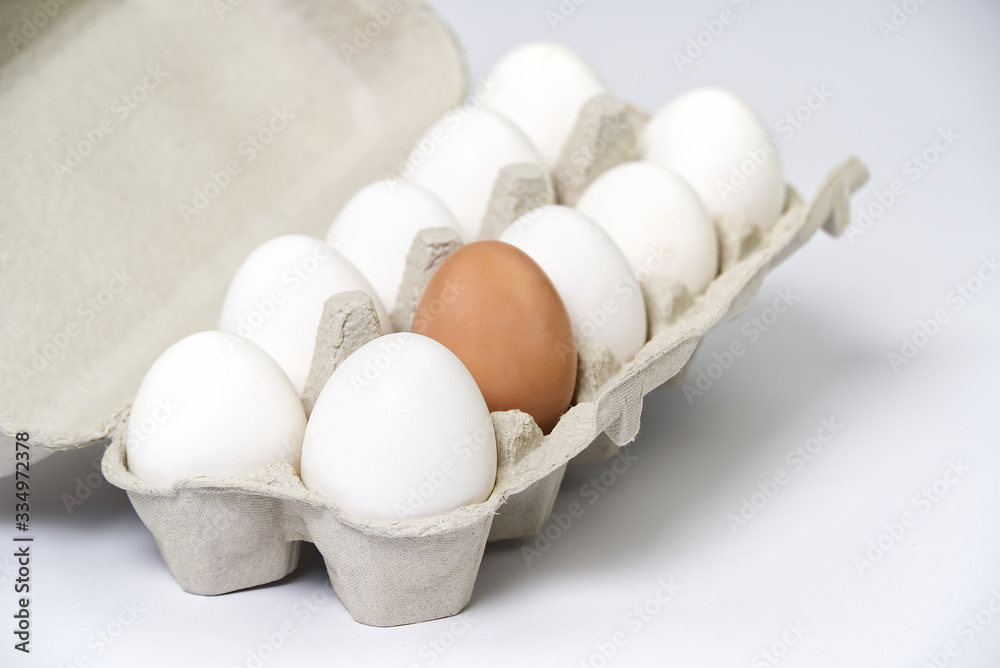 Paper Egg Tray with white eggs. chicken white eggs close up. farm chicken ecologic eggs Paper Egg Tray with white eggs. chicken white eggs close up. farm chicken ecologic eggs