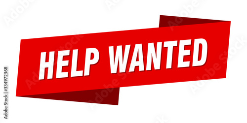 help wanted banner template. help wanted ribbon label sign