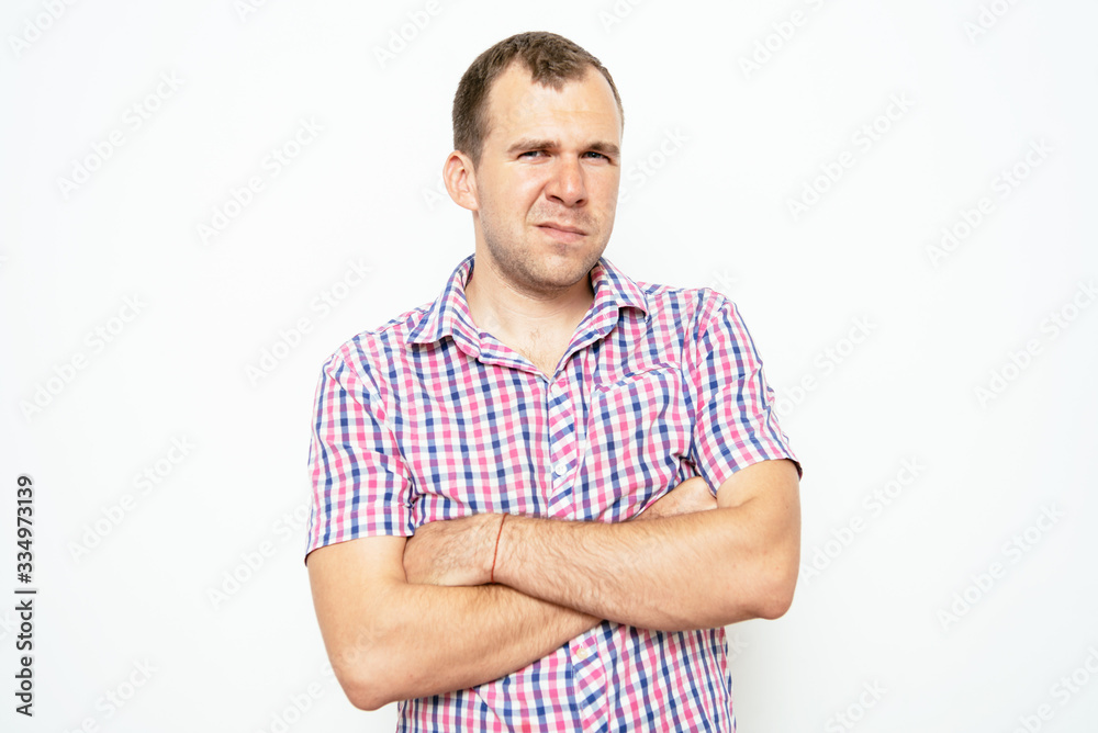 Portrait of a man arms folded Portrait of a man arms folded