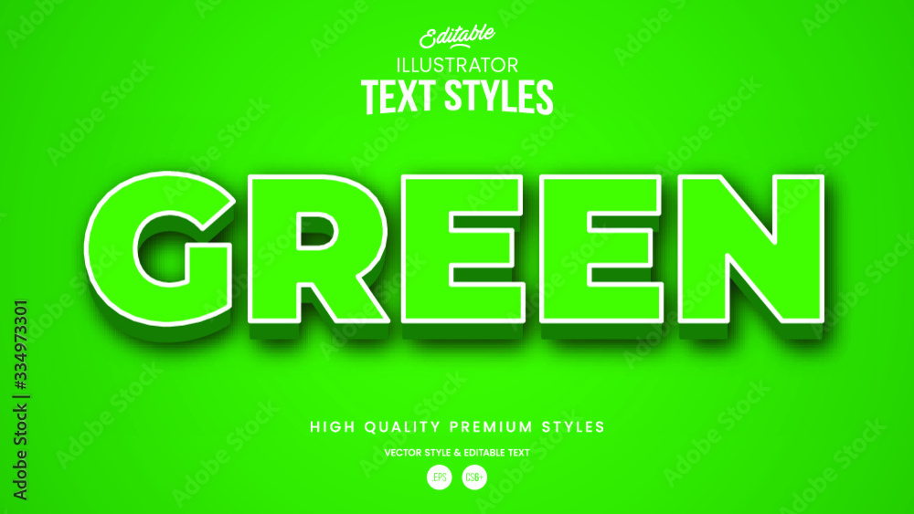 Green modern editable text effect Graphic Style Green modern editable text effect Graphic Style