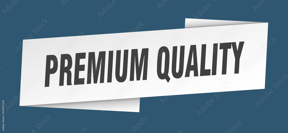 premium quality banner template. premium quality ribbon label sign