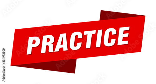 Free Download practice banner template. practice ribbon label sign - GFXLoad