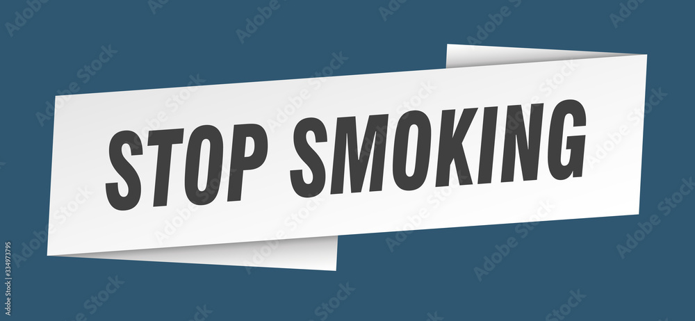 stop smoking banner template. stop smoking ribbon label sign stop smoking banner template. stop smoking ribbon label sign