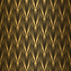 Handdoek met foto Zwart goud patronen Art deco geometrisch goud zwart  © amovitania