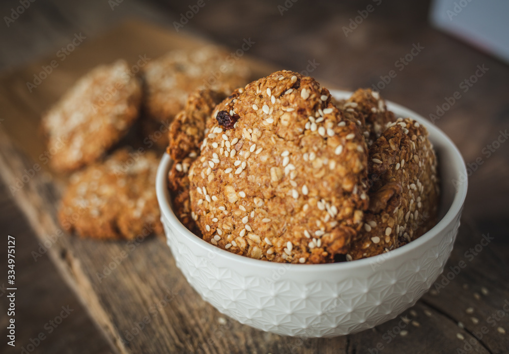 handmade cookies with sesame