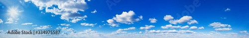 Photography Panorama Blue sky and white clouds