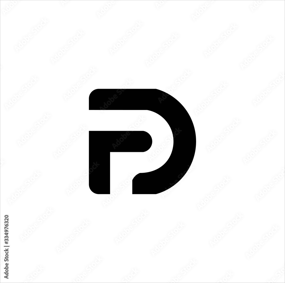letter D & P logo template vector , logo dp combination , logo do abstract letter D & P logo template vector , logo dp combination , logo do abstract