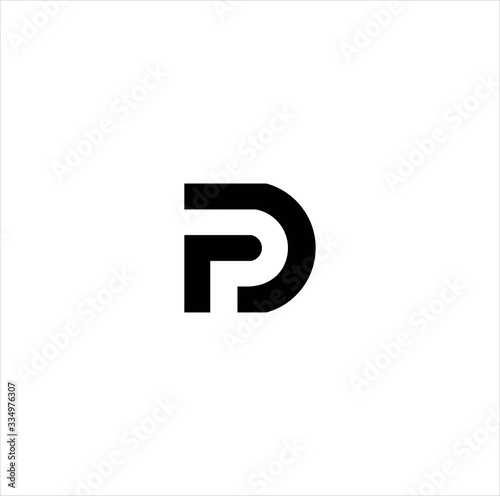Fototapeta Naklejka Na Ścianę i Meble -   letter DP logo template design vector image , DP  logo icon design template elements vector image