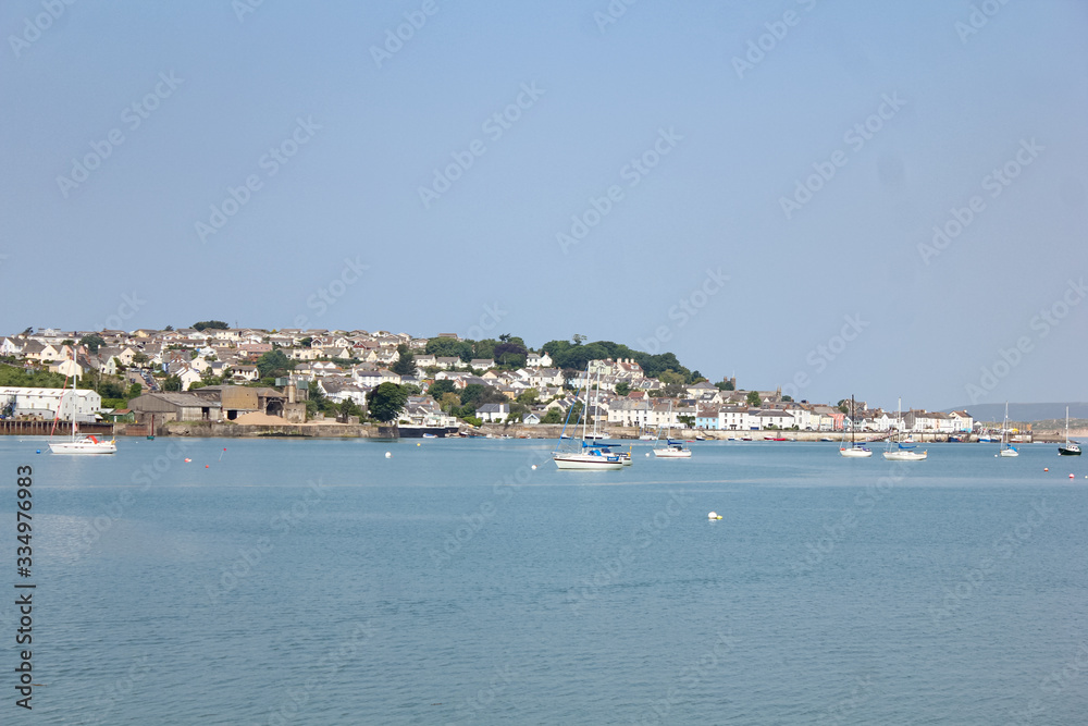 The town of Appledore and the River Torridge in North Devon