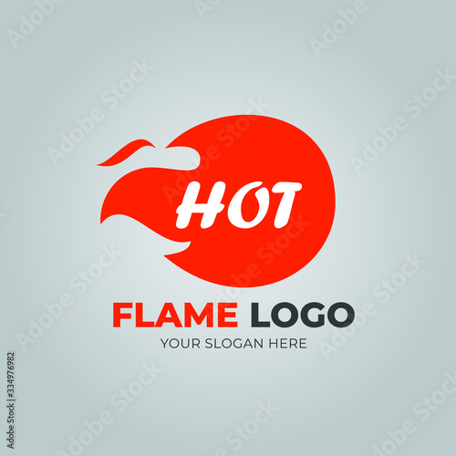 Wallpaper Mural Logo Flame on Light Background Torontodigital.ca