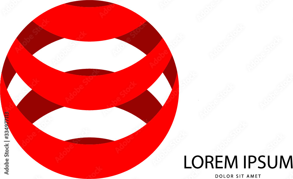 Abstract red logo in vector format. Can be used in branding or different graphic design layouts Abstract red logo in vector format. Can be used in branding or different graphic design layouts