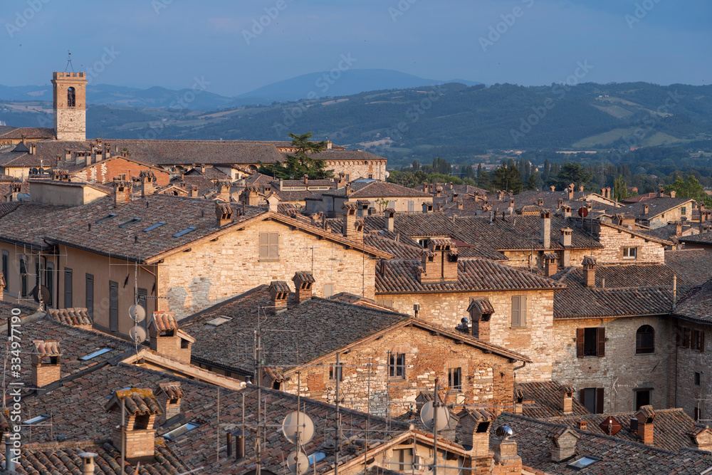 Gubbio, historic city in Umbria, Italy