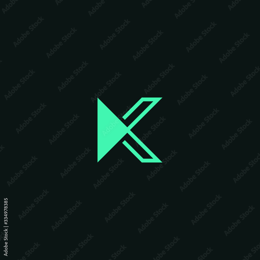 Abstract graphic letter K vector illustration Abstract graphic letter K vector illustration
