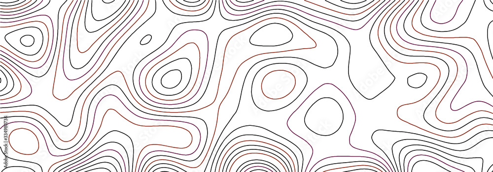 Obraz premium topographic map full editable troke